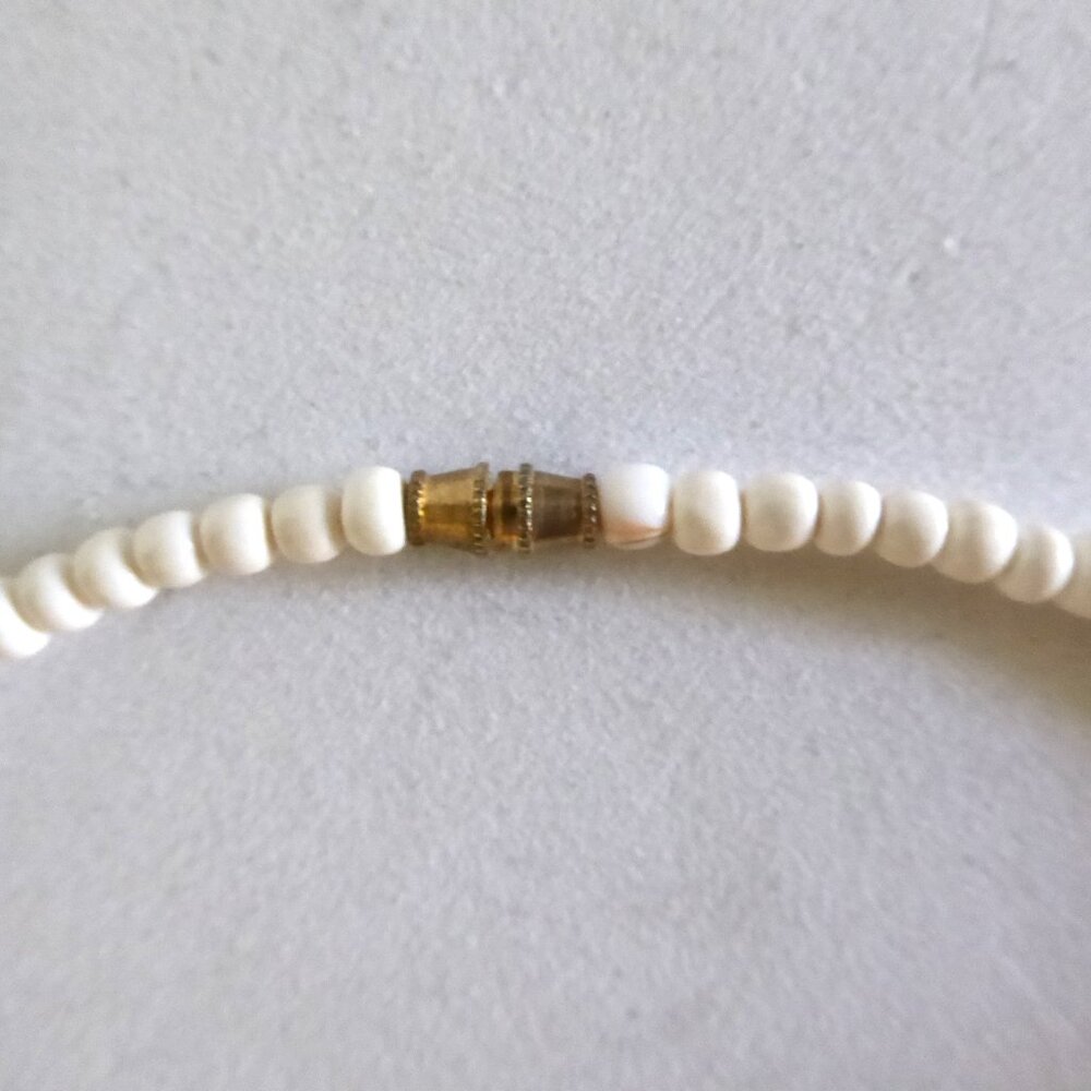 VINTAGE PINK SHELL LEI NECKLACE CHOKER COLLAR 5.5” diameter (PRE-OWNED) - Picture 7 of 8
